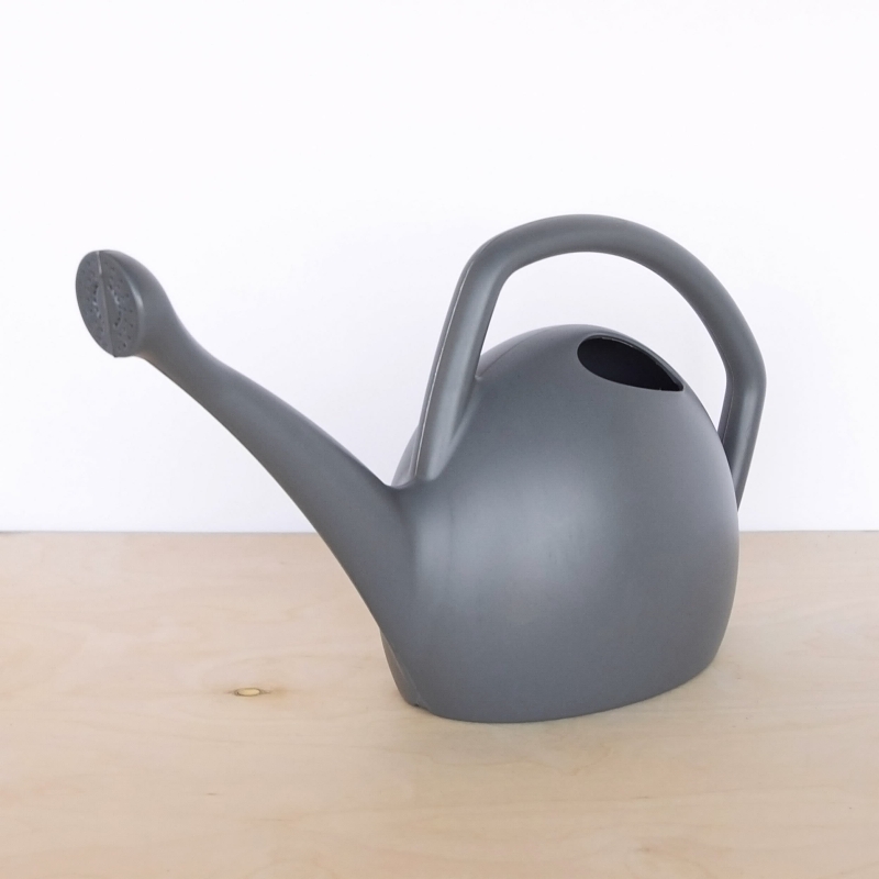 Bloem RWC2-908 Watering Can, 2 gal Can, Rosette Spout, Polypropylene, Gray