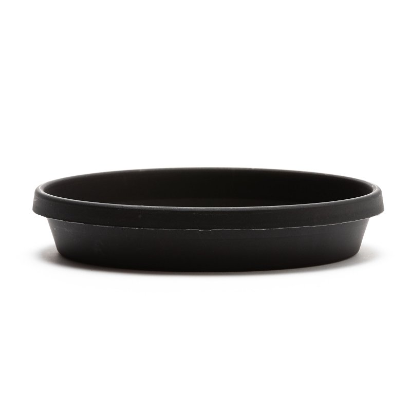 Bloem STT0600 Plant Saucer, 6 in Dia, Terra Black