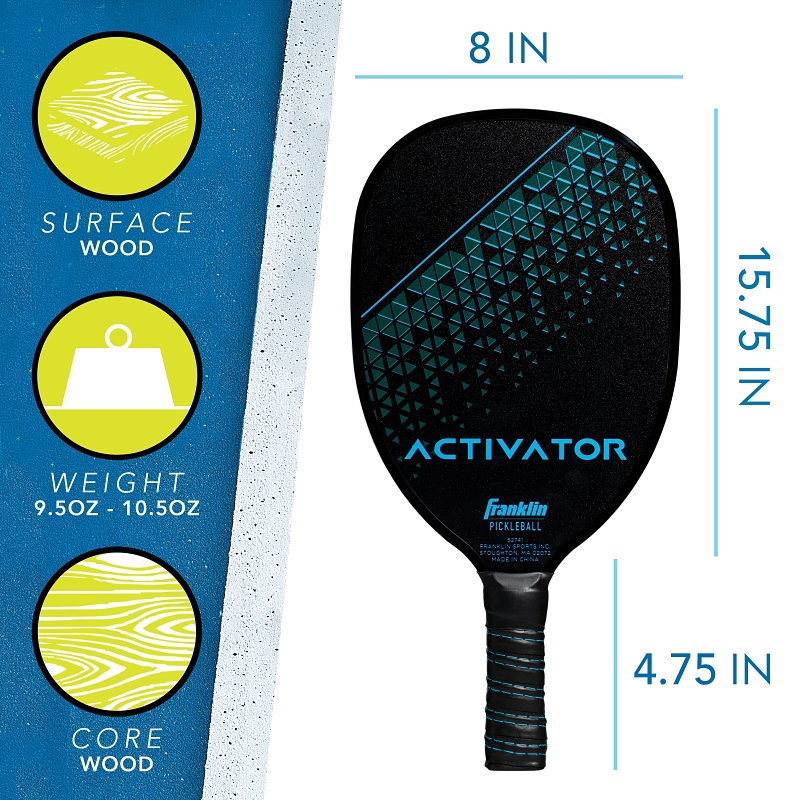 WOOD PADDLE & X40 PCKLEBALL ST