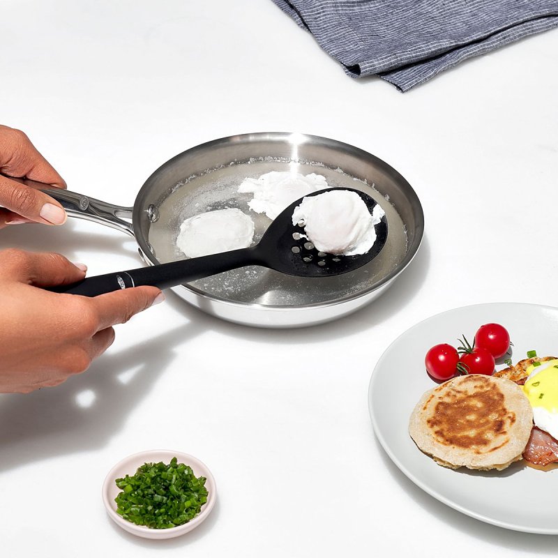 Good Grips 1191300 Non-Stick Spoon, 13 in OAL, Nylon, Black