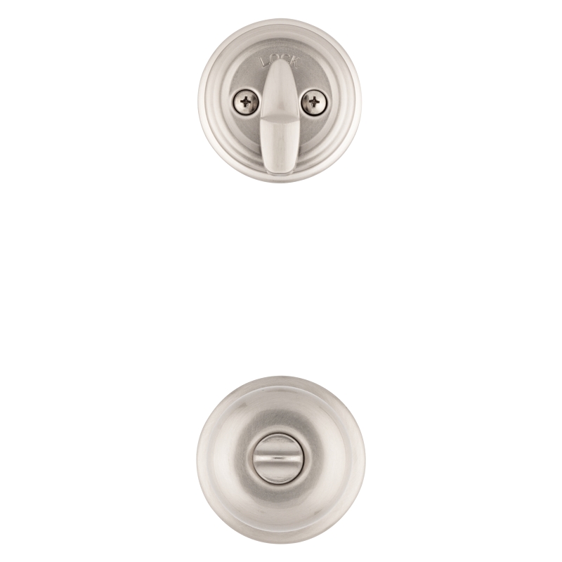 Kwikset Signature Series 991J 15 SMTCP Combination Lockset, Knob Handle, Juno Design, Satin Nickel, 2 Grade