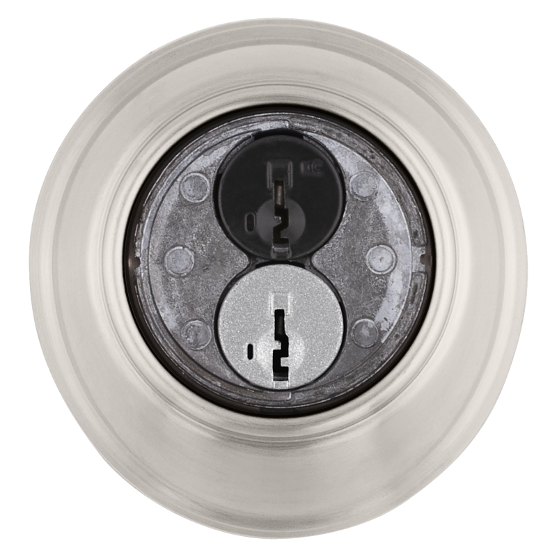 Kwikset 816 15RCAL/RCS Deadbolt, Alike Key, Steel, Satin Nickel, 2-3/8 to 2-3/4 in Backset, SmartKey Keyway