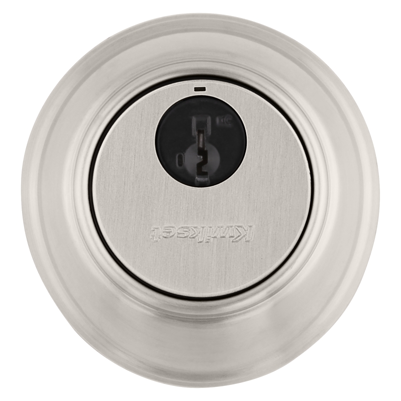 Kwikset 816 15RCAL/RCS Deadbolt, Alike Key, Steel, Satin Nickel, 2-3/8 to 2-3/4 in Backset, SmartKey Keyway