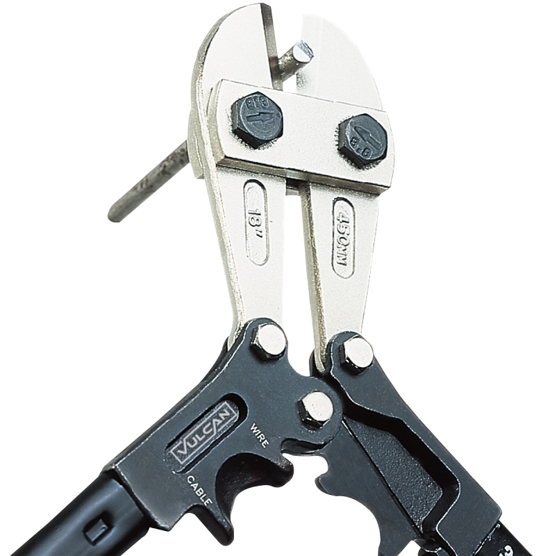 Vulcan TC-C301M-18 Bolt Cutter, 1/4 in Bolt, 3/16 in Wire, 3/8 in Cable Cutting Capacity, 18 in OAL, Black Handle