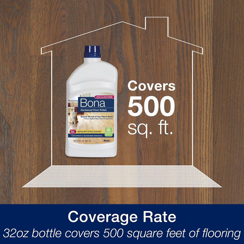 Bona WP510051002 Floor Polish, 32 oz