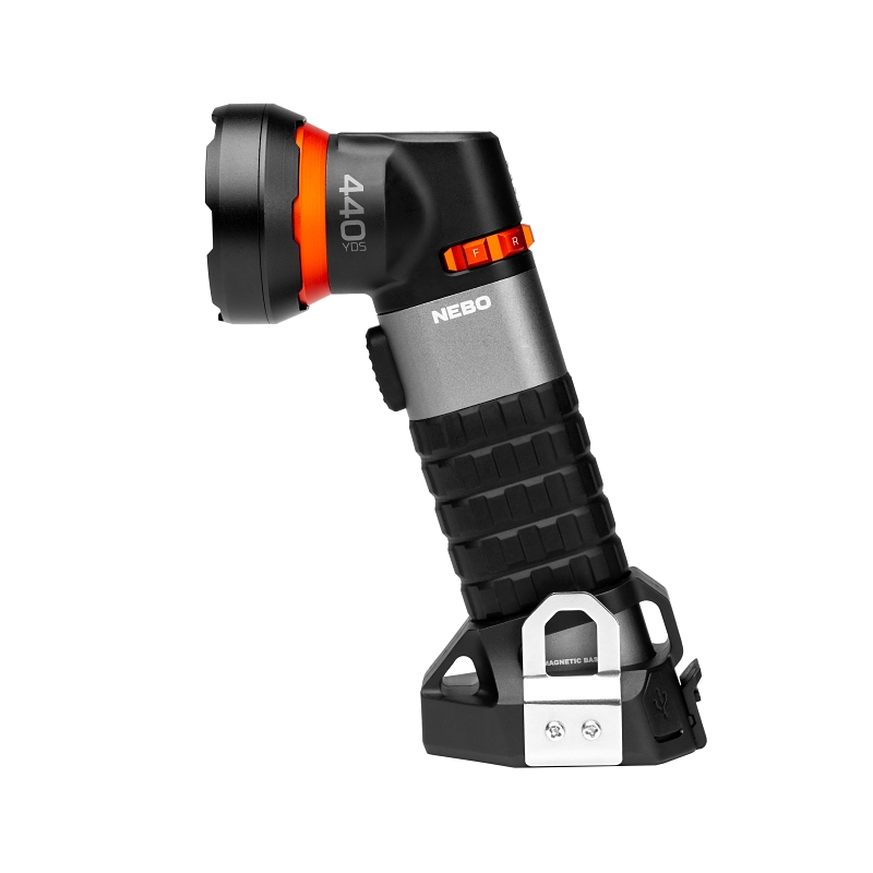 Nebo Luxtreme NEB-SPT-1004 Spotlight with Integrated COB, LED Lamp, 500 Lumens, Aluminum/Rubber Fixture