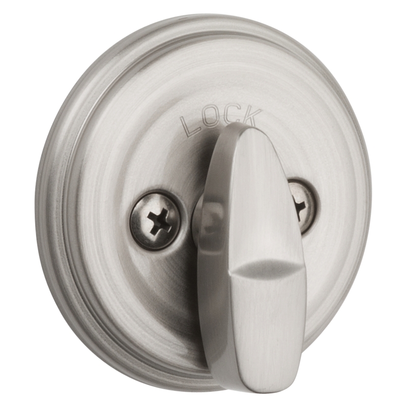 Kwikset 99800-123 Deadbolt, 1 Grade, K4 Key, Metal, Satin Nickel, 2-3/8 to 2-3/4 in Backset, KW1 Keyway