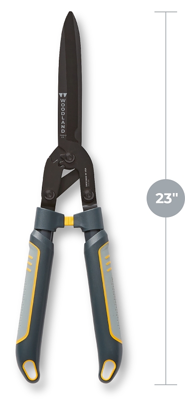Woodland Tools Co MaxForce 20-4003-100 Super Duty Hedge Shear, HCS Blade, Ergonomic, Non-Slip, Soft Handle, 24 in OAL