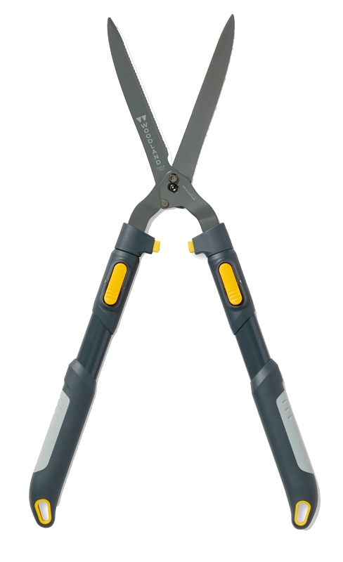 Woodland Tools Co LeverAction 20-4005-100 Heavy-Duty Extendable Hedge Shear, HCS Blade, 27 in OAL