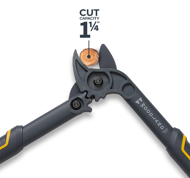 Woodland Tools Co Compact Duralight 25-3004-100 Lopper, 1-1/4 in Cutting Capacity, Steel Blade, Cushioned Handle