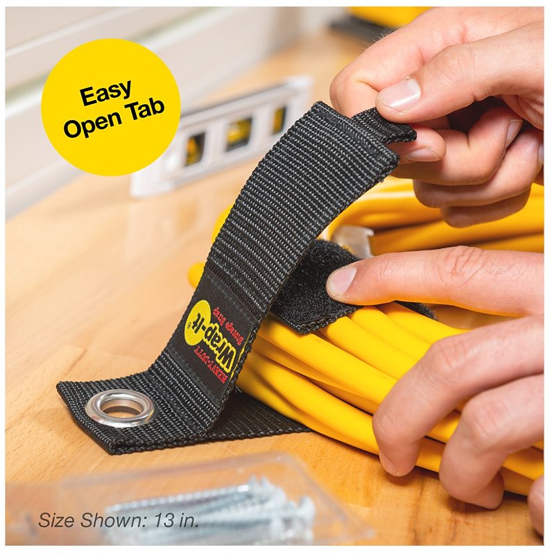 Wrap-It Storage 102-40BX Storage Strap, 5.1 in Dia, 2 in W, 17 in L, Polypropylene, 50 lb Working Load