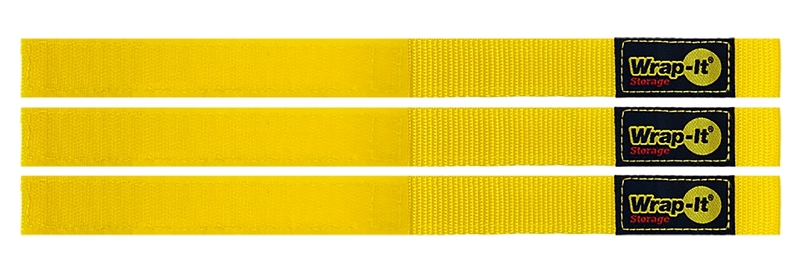 Wrap-It Storage 103-BS-12YE Cord and Rope Organizer, 1 in W, 12 in L, Polypropylene, Yellow