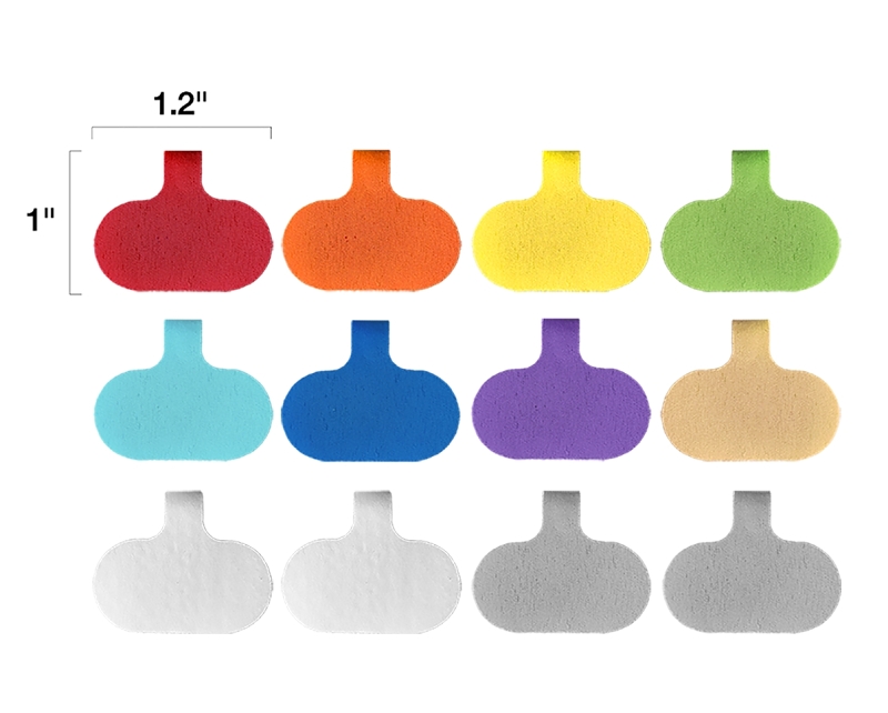 Wrap-It Storage 412-CL-V-MC Small Cable Label, 1.2 in L, 0.63 in W, Nylon, Hook and Loop Attachment