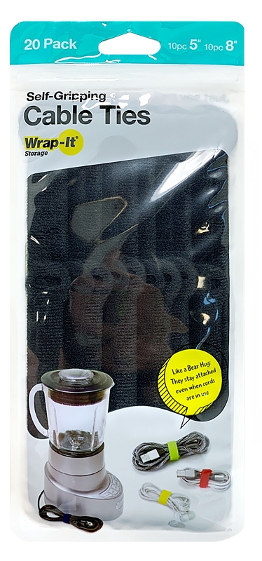 Wrap-It Storage 420-48BL Cable Tie, Black