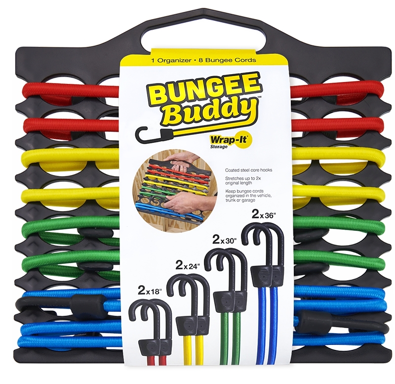 Wrap-It Storage 108-BB-8406 Bungee Cord, Hook End