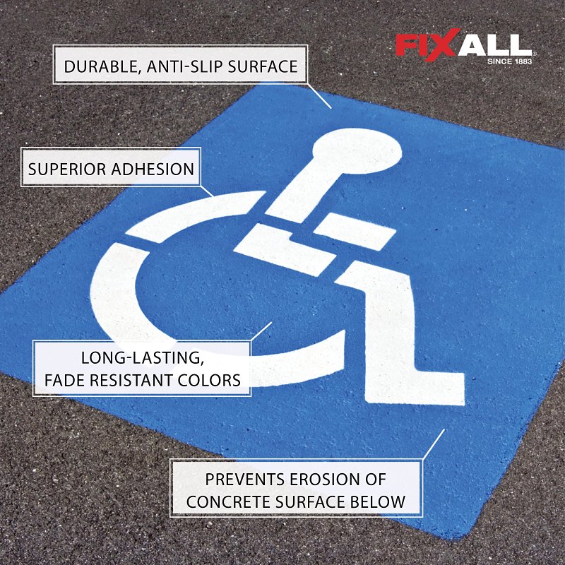 FixALL Skid Grip Series F06530-1-E Anti-Slip Coating, Flat, Cobalt, 1 gal
