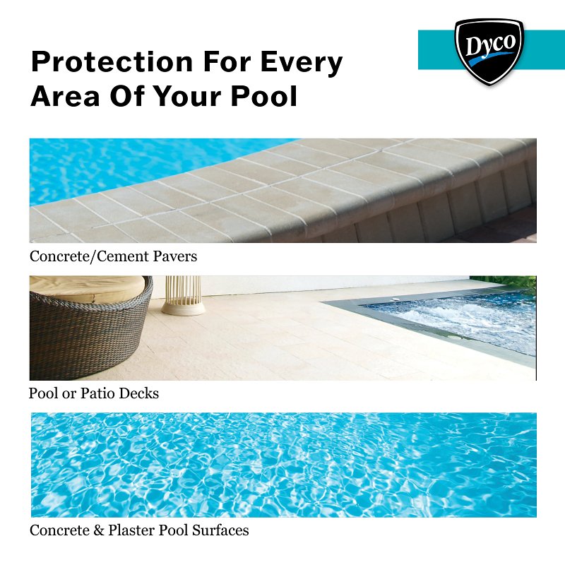 Dyco POOL PAINT DYC3151/1 Swimming Pool Paint, Semi-Gloss, Ocean Blue, 1 gal