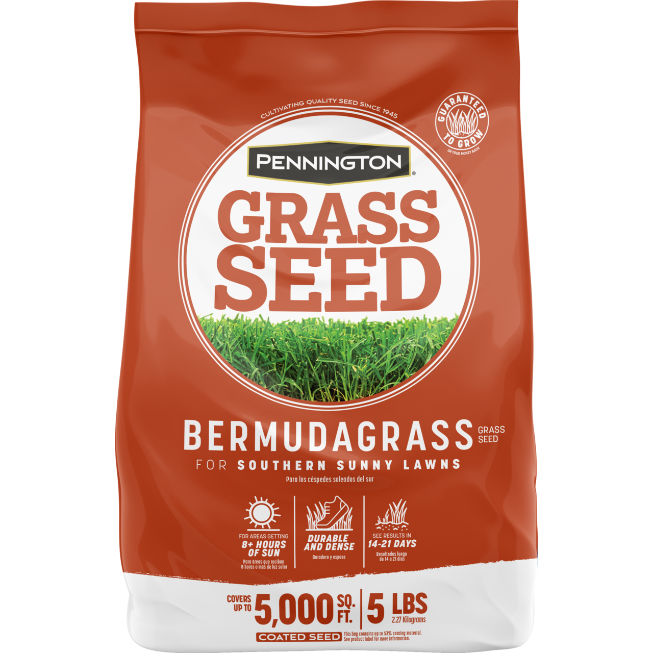 Pennington 100532363 Grass Seed, 5 lb, Bermuda