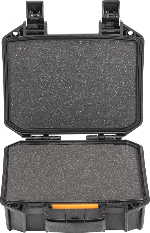 Pelican International VCV100-0020BLK Small Pistol Case, Polyethylene, Black, Hasp Lock