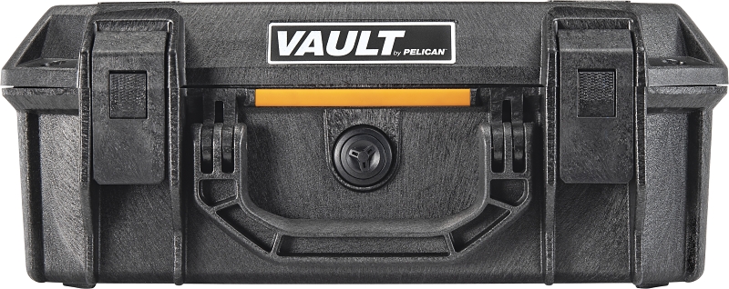 Pelican International VCV200-0020BLK Medium Pistol Case, Polyethylene, Black, Hasp Lock