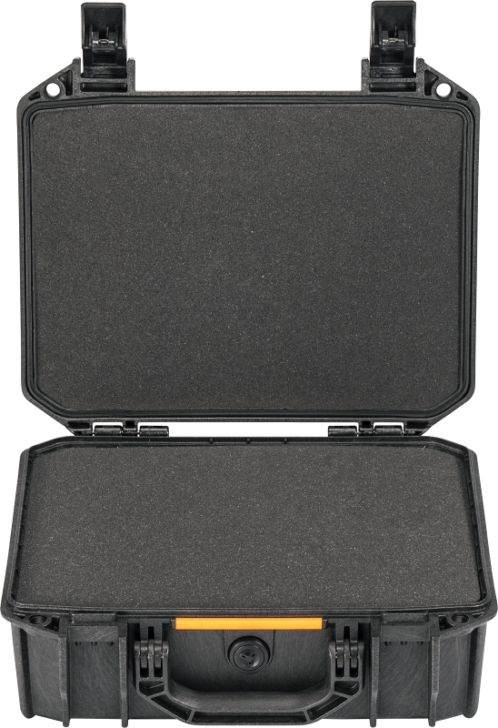 Pelican International VCV200-0020BLK Medium Pistol Case, Polyethylene, Black, Hasp Lock