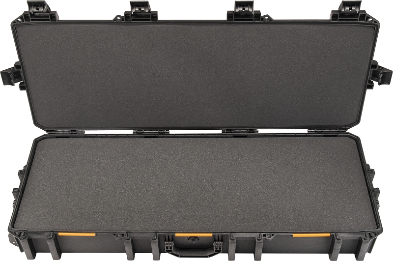 Pelican Vault Series VCV730-0000-BLK Tactical Rifle Case, 47.12 in L, 19.18 in W, 6.9 in H, Polyethylene, Black