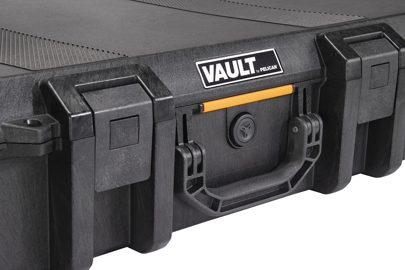 Pelican Vault Series VCV730-0000-BLK Tactical Rifle Case, 47.12 in L, 19.18 in W, 6.9 in H, Polyethylene, Black