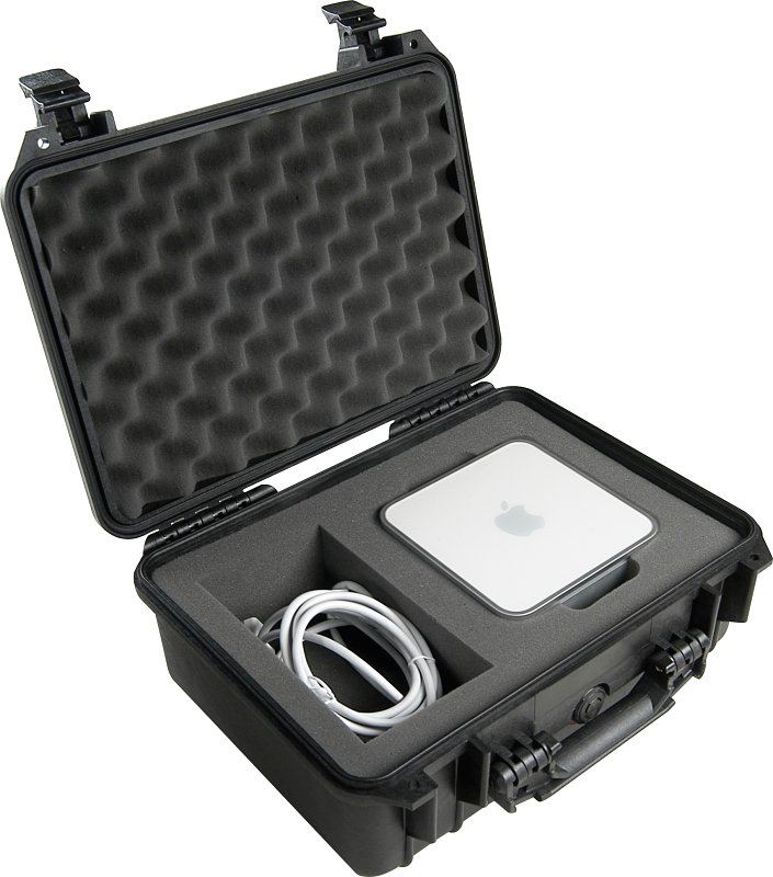 Pelican 1400WF Protector Case with Polyurethane Foam, 13.37 in L, 11.62 in W, 6 in H, Polypropylene, Black