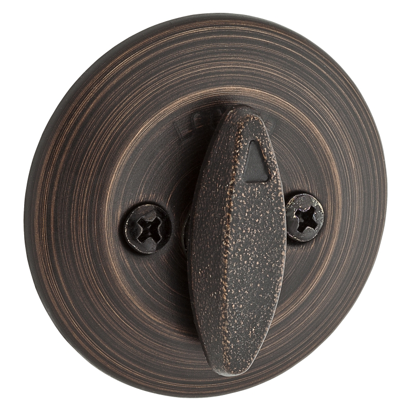 Kwikset 96600-542 Deadbolt, Alike Key, Steel, Venetian Bronze, 2-3/8 to 2-3/4 in Backset