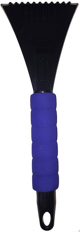 Rugg SC5110 Snowbrush/Scraper, Black/Blue, Plastic/Polyester Blade, Aluminum Handle, Telescopic Handle, 42 in OAL