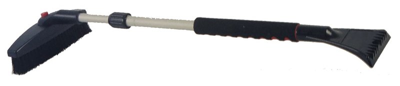 Rugg SC9030 Snowbrush/Scraper, Black/Blue, Plastic/Polyester Blade, Aluminum Handle, Telescopic Handle