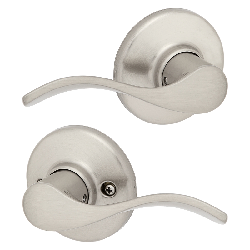 Kwikset 92001-525 Passage Lever, Satin Nickel, Reversible Hand, 3 Grade
