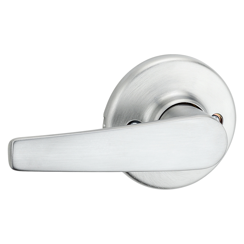 Kwikset 200DL 26D 6AL Passage Lever, Satin Chrome, Zinc, Residential, Re-Key Technology: SmartKey