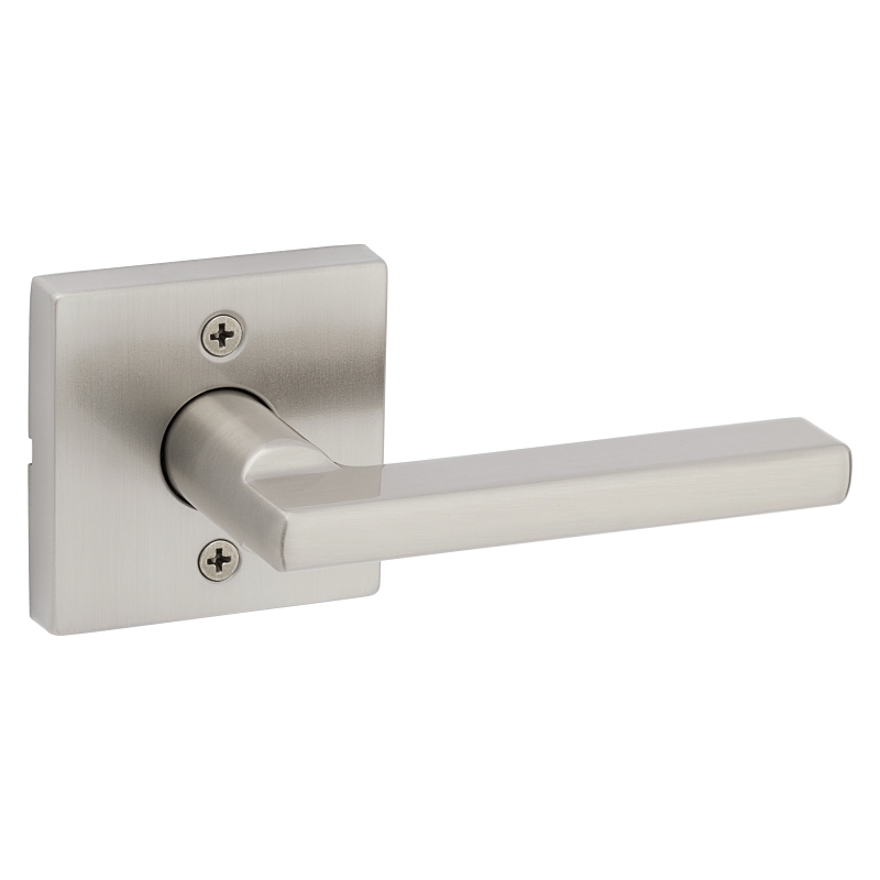 Kwikset Signature Series 154HFL SQT 15 Passage Lever, Non-Locking Lock, Satin Nickel, Zinc, Residential, Reversible Hand