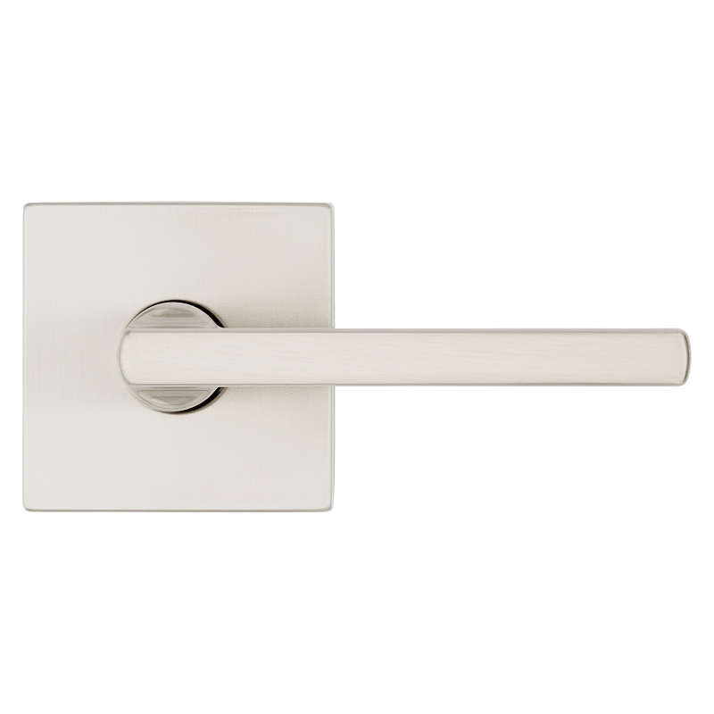 Kwikset Signature Series 154HFL SQT 15 Passage Lever, Non-Locking Lock, Satin Nickel, Zinc, Residential, Reversible Hand