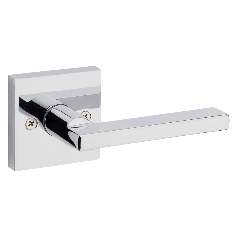 Kwikset Signature Series 154HFL SQT 26 Passage Lever, Non-Locking Lock, Polished Chrome, Zinc, Residential, 2 Grade