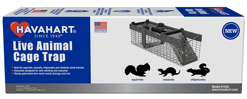 Havahart 1026 Animal Trap, Spring Loaded Locking