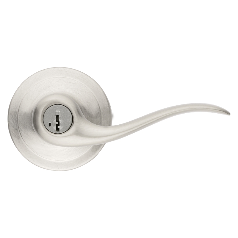 Kwikset Signature Series 740TNL 15SMTCP Entry Lever, Satin Nickel, 1/2 in L Throw, 2-3/32 in Projection