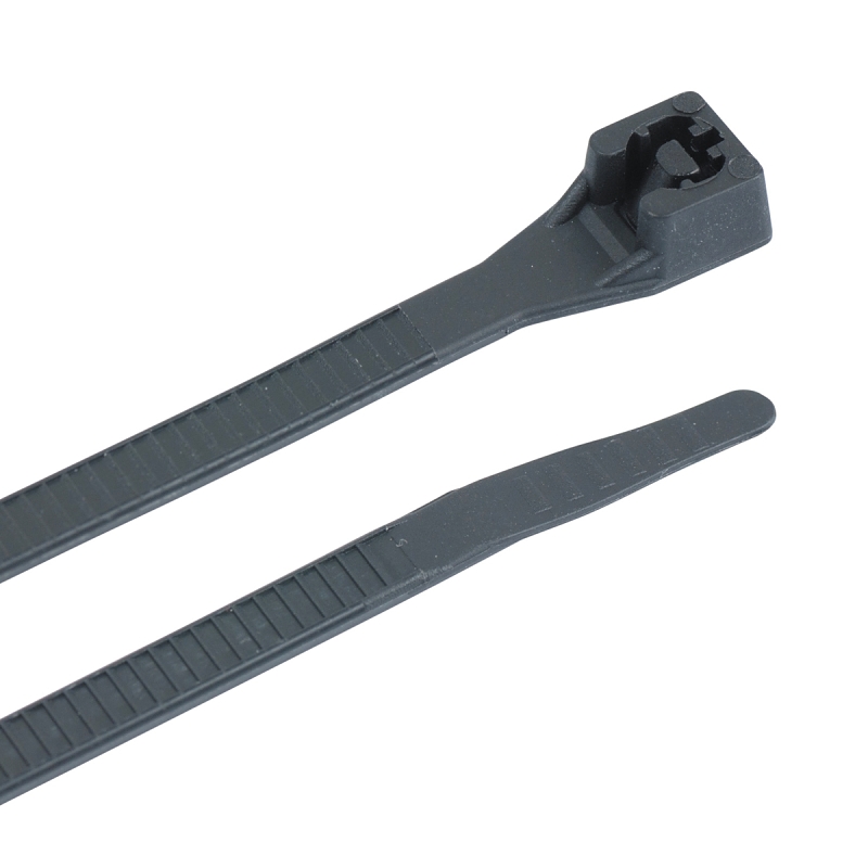 Gardner Bender 45-312UVB Cable Tie, 3 in Max Bundle Dia, Double-Lock Locking, 6/6 Nylon, Black, 11 in L