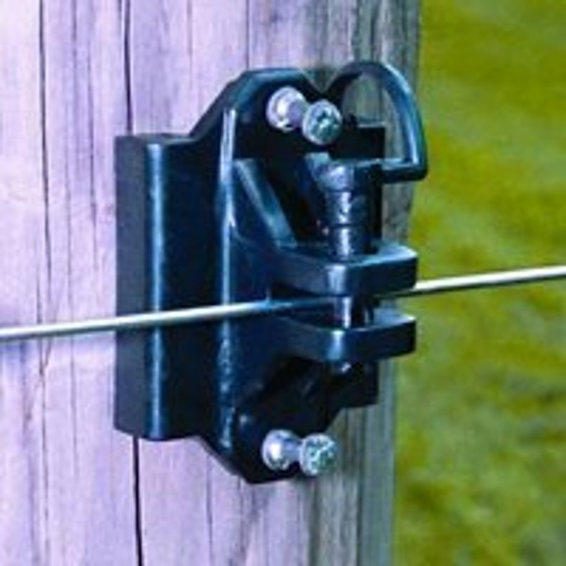 Zareba IWTPLB-Z Series Screw-In Ring Insulator, For: Standard Stubbed T-Post and Wood Post, 9 to 22 ga Fence Wire