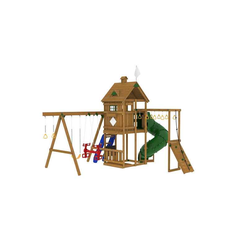 Playstar PS 7720 Series Build It Yourself Playset Kit, Specifications: 27 sq-ft Play Deck, 15 Activities