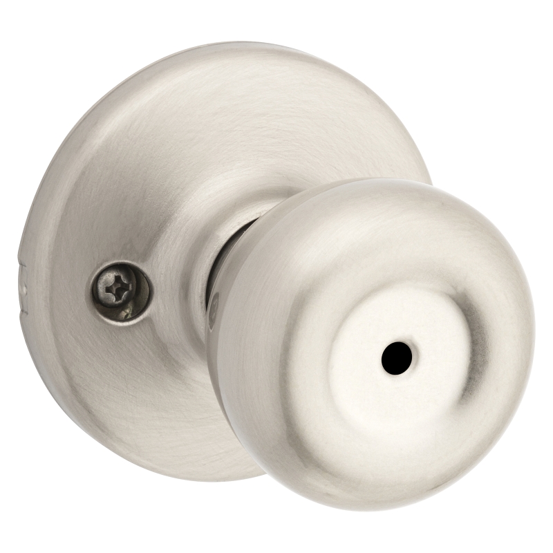 Kwikset 300T-15 CP Privacy Door Knob, Satin Nickel