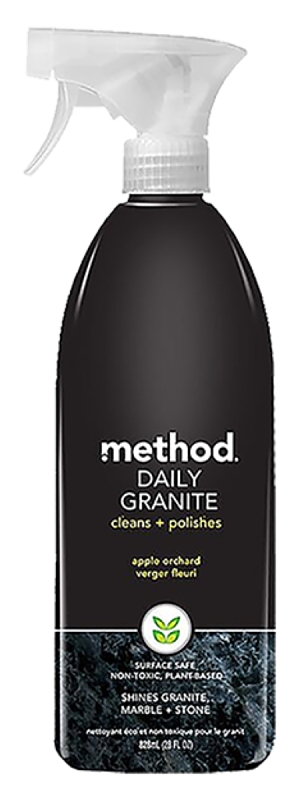 method 00065 Granite Cleaner, 28 oz Bottle, Liquid, Apple Orchard, Translucent