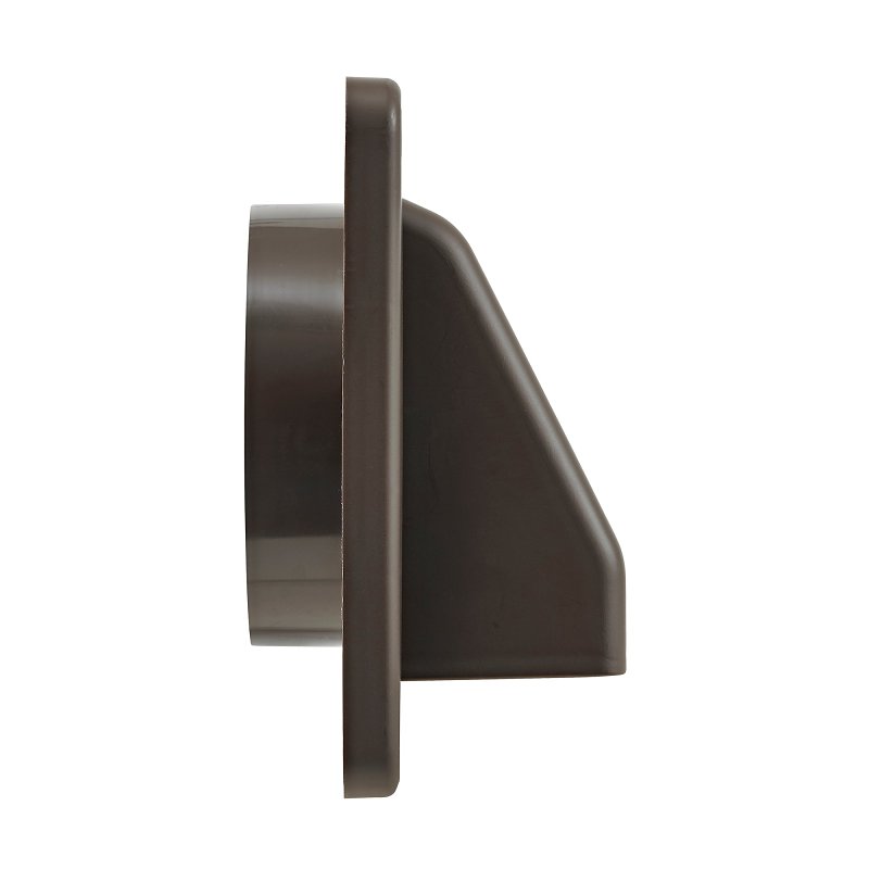 Lambro 604B Air Intake Louver Vent, 4 in L, 6 in W, Plastic, Brown