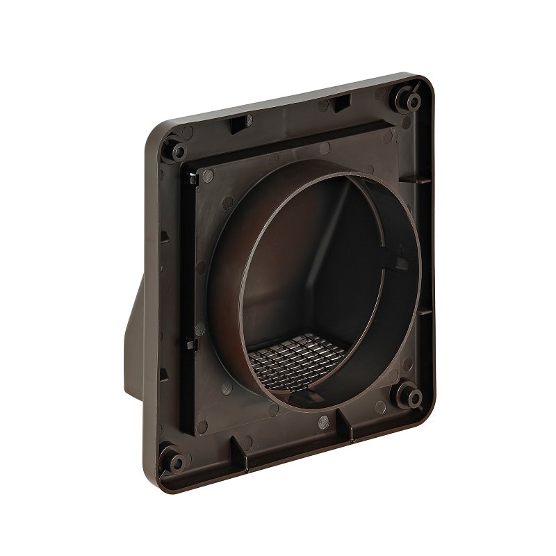 Lambro 604B Air Intake Louver Vent, 4 in L, 6 in W, Plastic, Brown