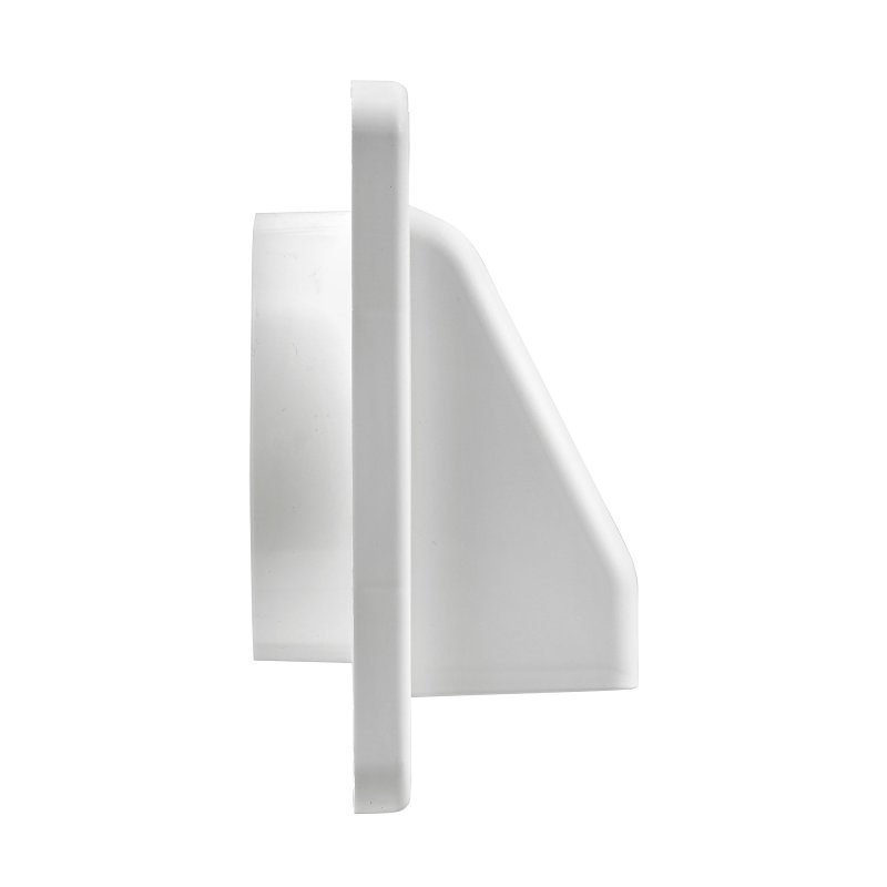 Lambro 604W Air Intake Louver Vent, 4 in L, 6 in W, Plastic, White