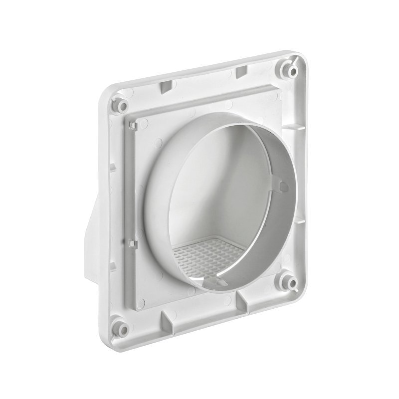 Lambro 604W Air Intake Louver Vent, 4 in L, 6 in W, Plastic, White
