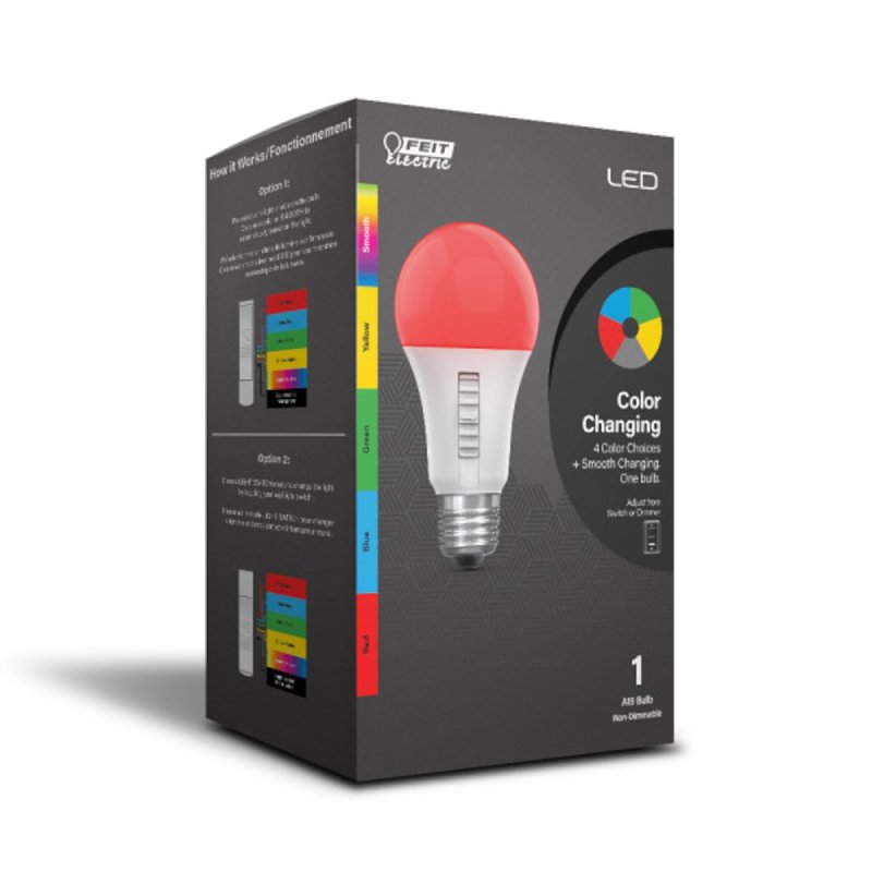 BULB LED PARTY A19 RGBY 4.5W