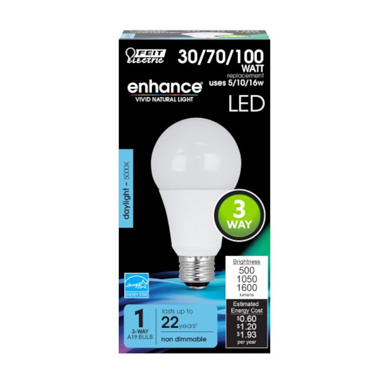Feit Electric A30/100/950CA LED Bulb, General Purpose, A30 Lamp, 30, 70, 100 W Equivalent, E26 Lamp Base