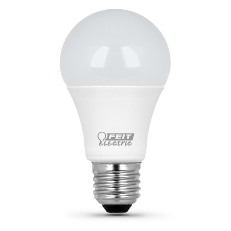 Feit Electric A800/850/10KLED LED Lamp, 120 V, 800 Lumens, 8.5 W, A19 Lamp, 60 W Equivalent, E26 Lamp Base